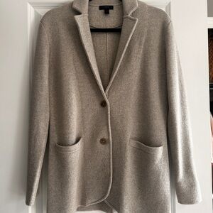 J. Crew Grey Sweater Blazer- 100% Merino Wool